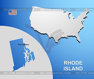 Rhode Island - vector image