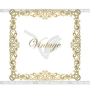 Calligraphy frame - vector clipart