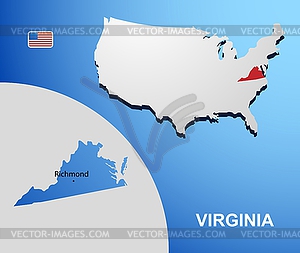 Virginia - vector image