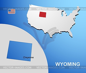 Wyoming - vector EPS clipart