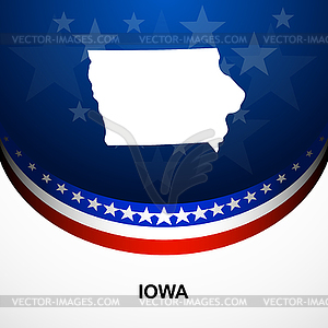 Iowa - vector clipart