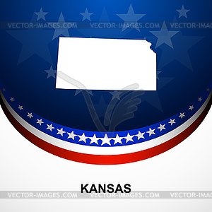 Kansas - vector image