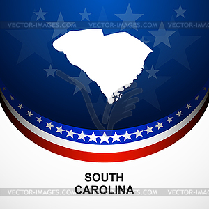 South Carolina - vector image