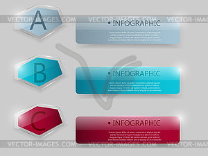 Business glass Infographic. Vector illustration.  - vector clipart