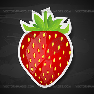 Strawberry - color vector clipart