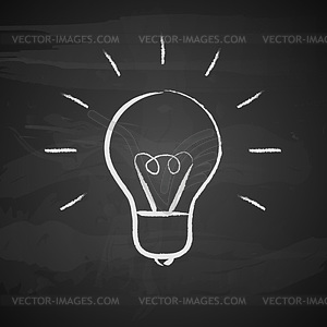 Light bulb - vector image