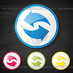 Web element. Recycle - vector clipart / vector image