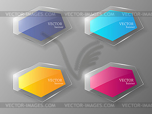 Abstract glass background. Vector illustration. - vector image