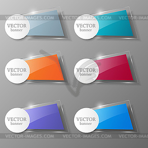 Glass framework set. Vector illustration. - vector clip art
