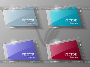 Glass framework set. Vector illustration. - vector clipart