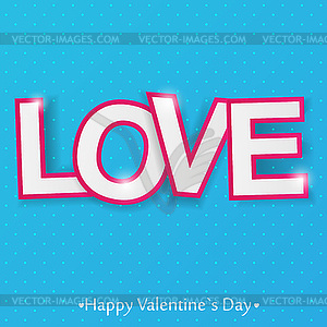 Valentines Day card - vector clip art