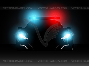 Police car.  - vector image