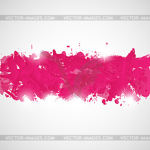 Abstract background with pink paint splashes - vector image