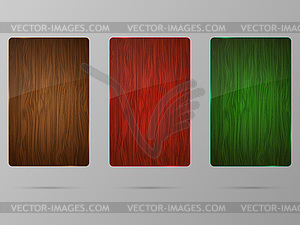 Wood framework set - vector image