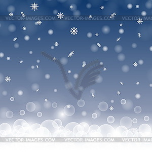 Абстрактный фон зимы. - изображение в векторном формате