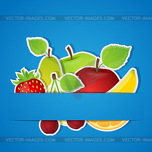 Set of fruits.  - vector clipart