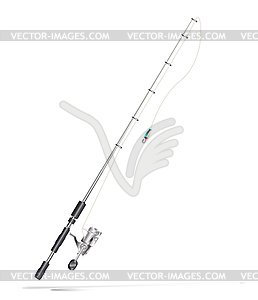 Fishing rod - vector EPS clipart