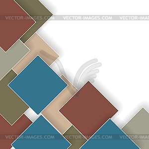 Abstract business background with rhombus with - vector image