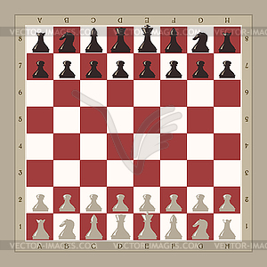 Chess board - vector clip art