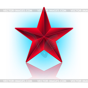 Red star - vector EPS clipart