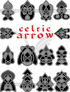 Set celtic arrows - vector clip art