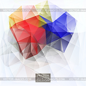 Multicolor ( Red, Blue, Yellow ) Design Templates. - vector clip art