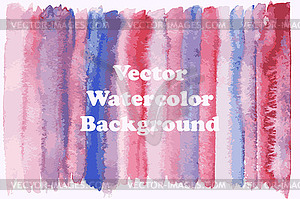 Watercolor Striped Background - vector image