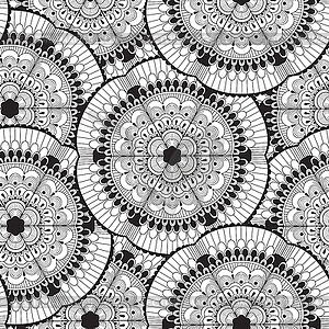 Seamless Doodle Floral Pattern - vector image