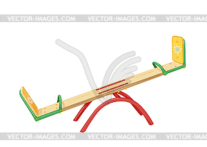 Playground for children. seesaw - vector image