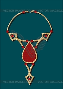 Figured necklace  - vector image