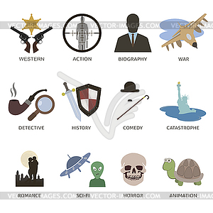Type of Movie - vector clipart