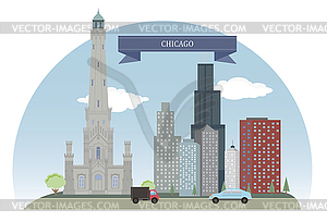 Chicago, USA - vector clip art