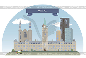 Оттава, Канада - стоковое векторное изображение
