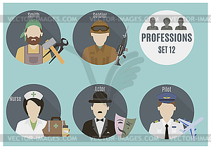 Profession people. Set 12 - vector clipart
