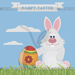 Easter bunny rabbit - vector clip art