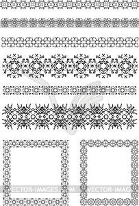 Collection of Ornamental Rule Lines in Different Design - vector clipart