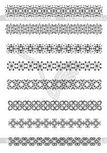 Collection of Ornamental Rule Lines in Different - vector clip art