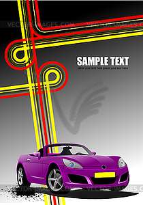 Cover for brochure with junction and purple - vector clip art