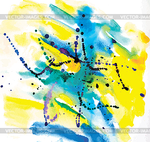 Abstract watercolor background - vector image