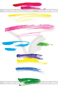 Watercolor strokes - vector image