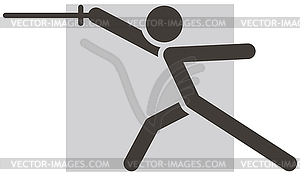 Fencing icon - vector image