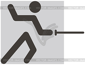 Fencing icon - vector image