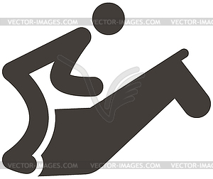 Equestrian icon - royalty-free vector clipart