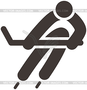 Hockey icon - vector clipart