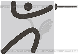 Fencing icon - stock vector clipart