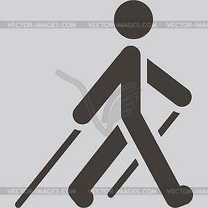 Nordic combined icon - vector image