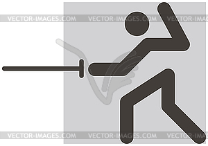 Fencing icon - vector clipart