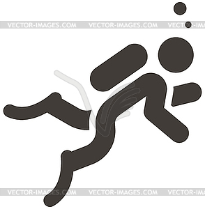 Diving icon - vector clipart