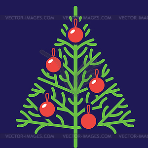 Christmas tree - vector image