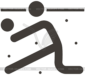 Volleyball icon - vector clipart